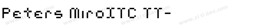 Peters MiroITC TT字体转换